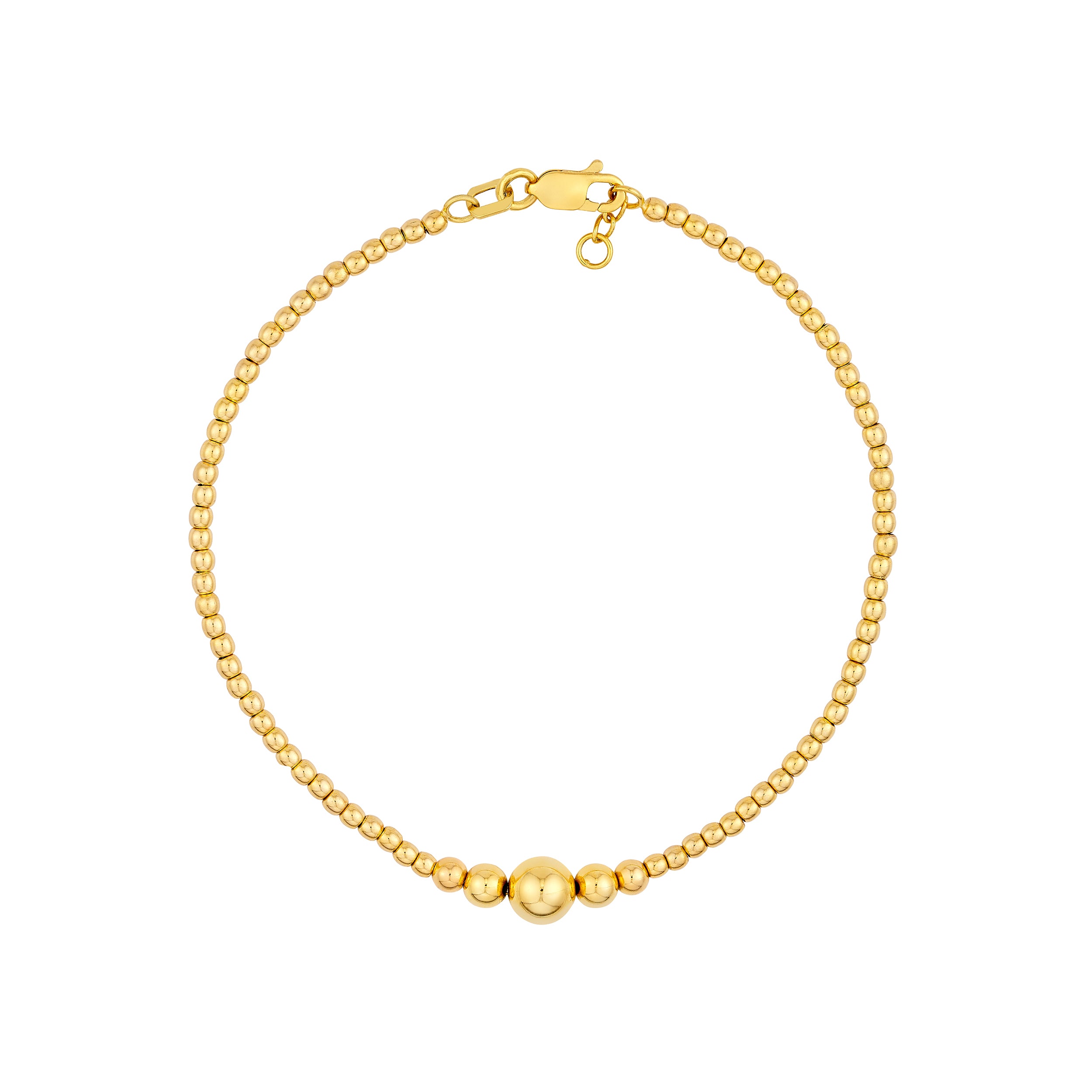 Graduated Bead Adjustable Bracelet