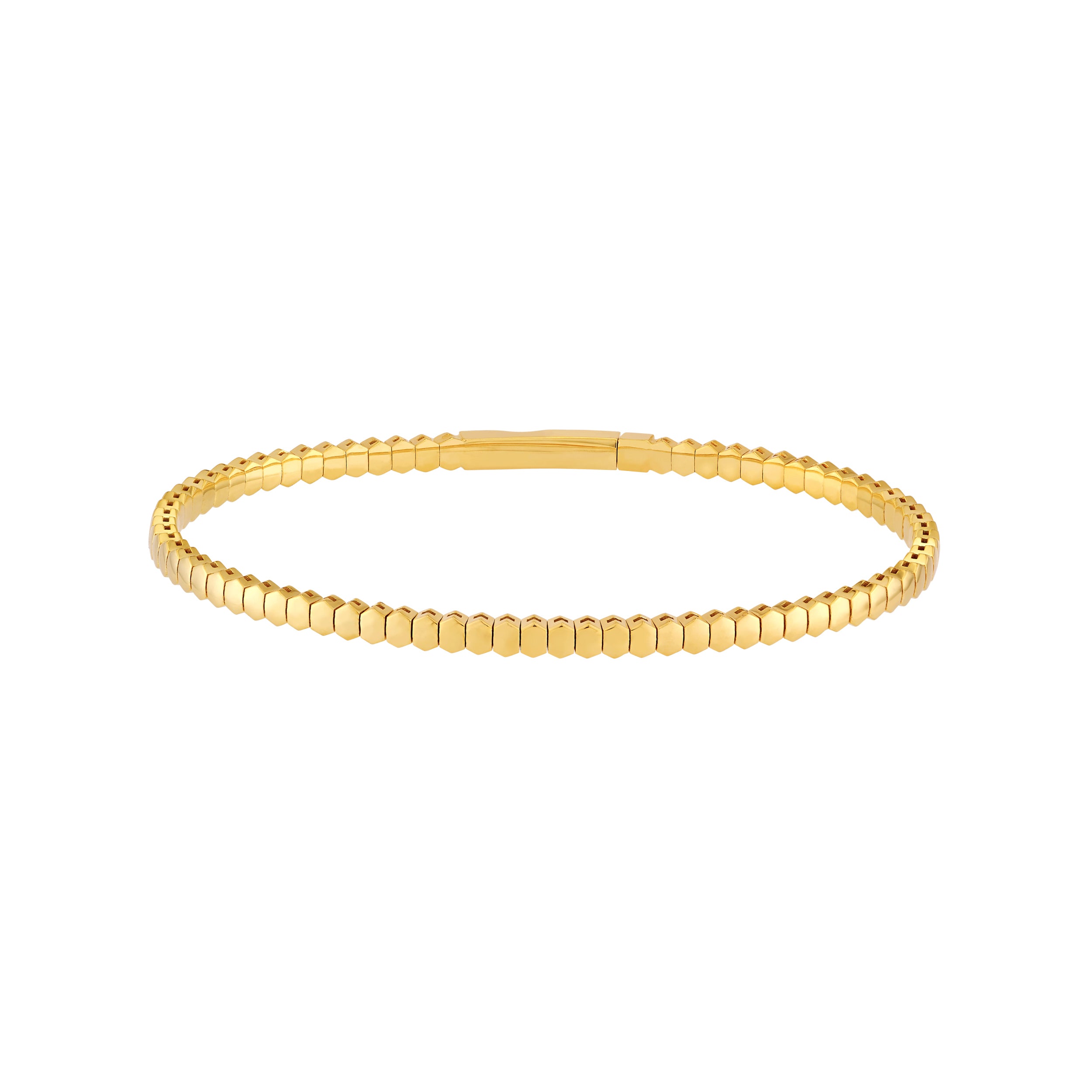 3.10mm Hexagonal Link Flex Bracelet