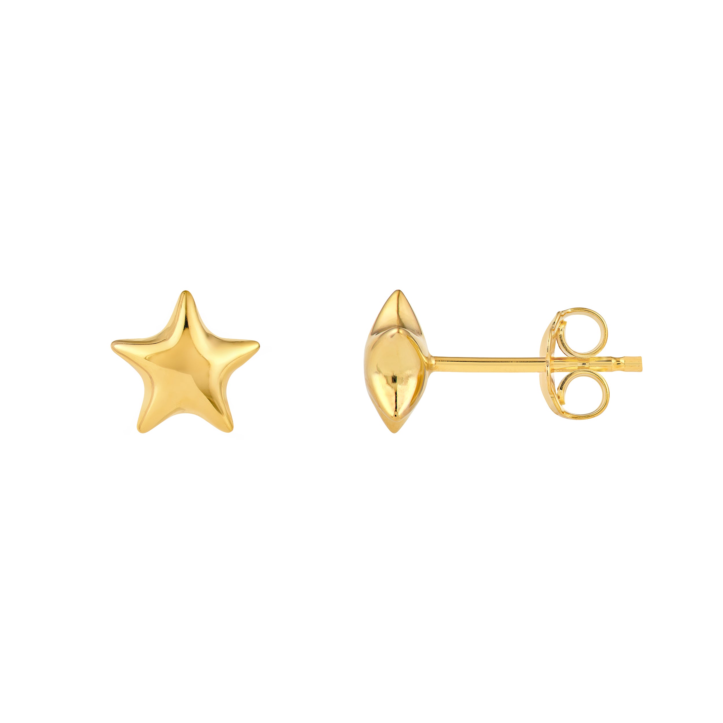 Puffy Star Stud Earrings