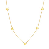 Multi Heart Station Necklace
