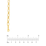 Hollow Oval Link 1+1 Chain Necklace