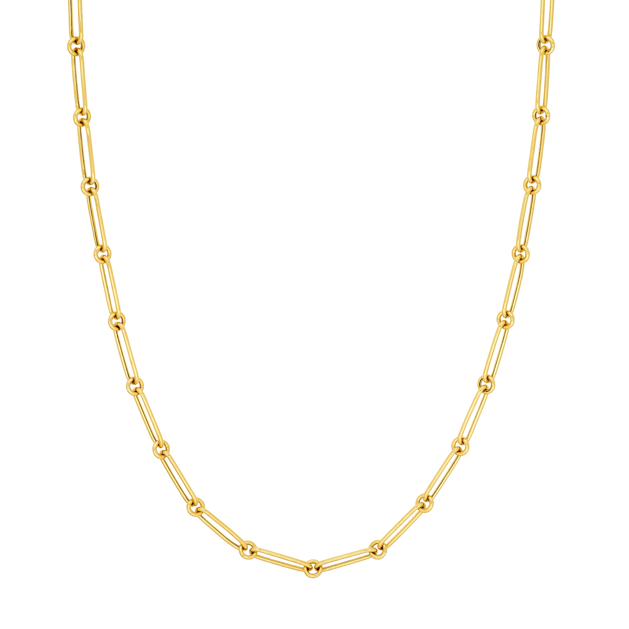 Hollow Fancy Paper Clip Link 1+1 Chain