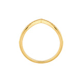 1/6tcw Diamond Chevron Ring