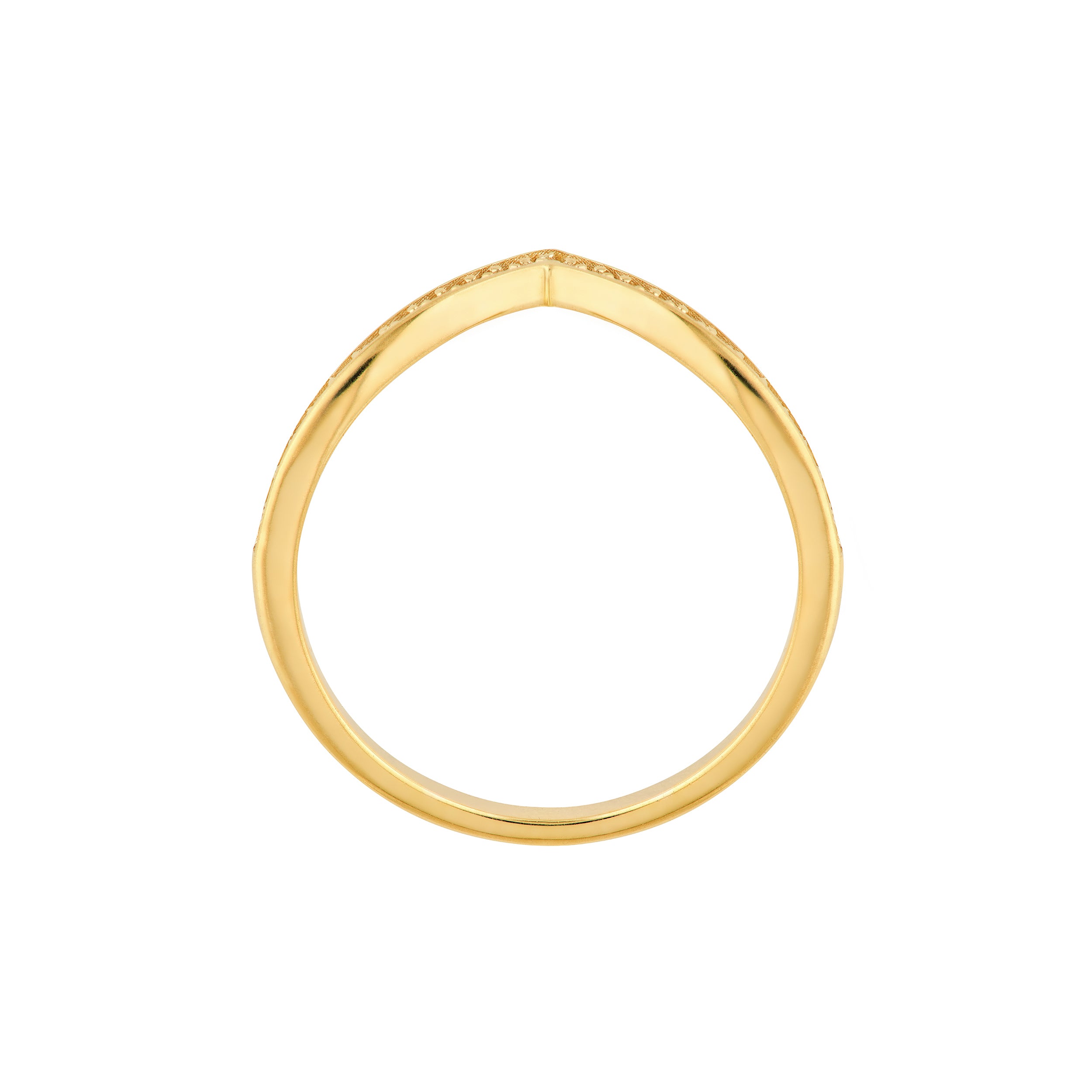 1/6tcw Diamond Chevron Ring