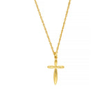 So You Puffy Cross Pendant Necklace