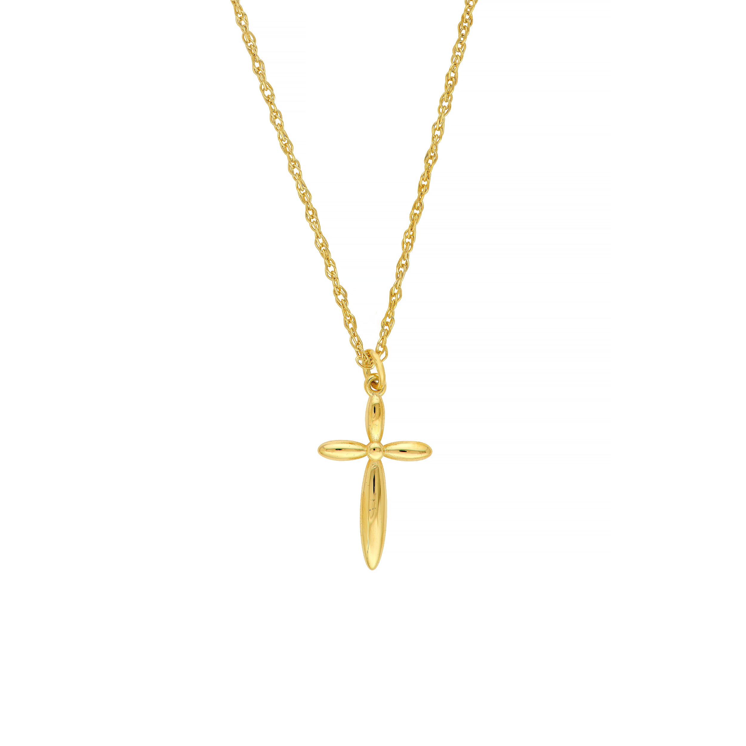 So You Puffy Cross Pendant Necklace