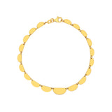 Graduated Half Moon Link Bracelet