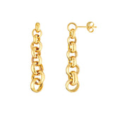 Graduated Rolo Dangle Earrings