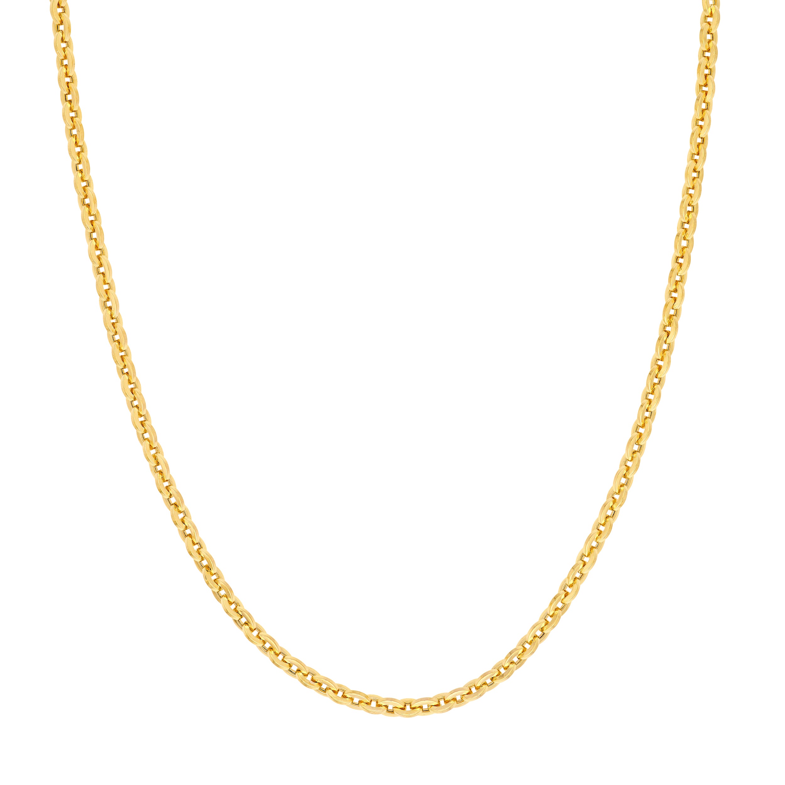 Hollow Flat Oval Link Chain