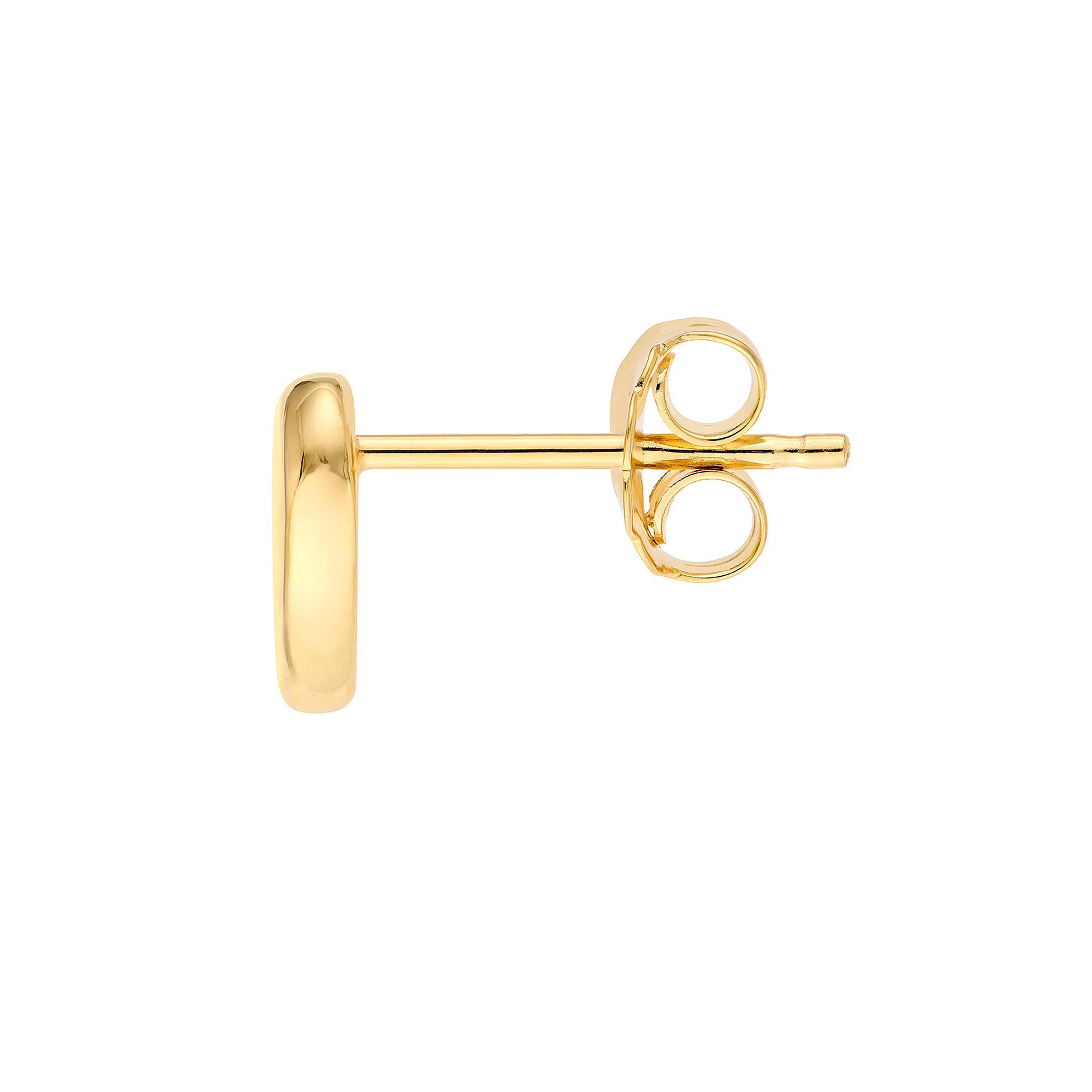 Small Open Heart Stud Earrings