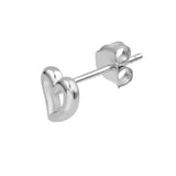 Small Open Heart Stud Earrings
