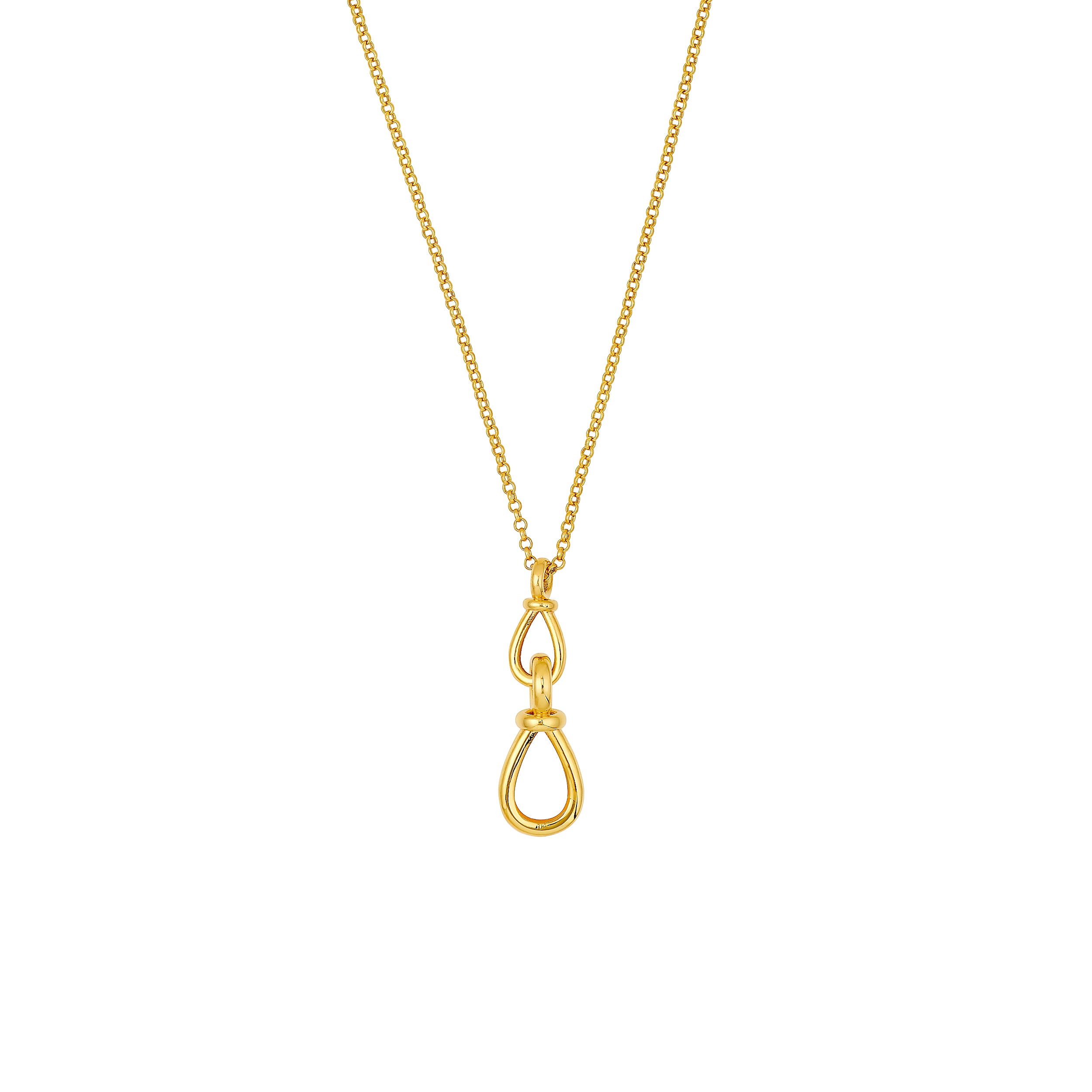 1.50mm Rolo Dangle Link Necklace