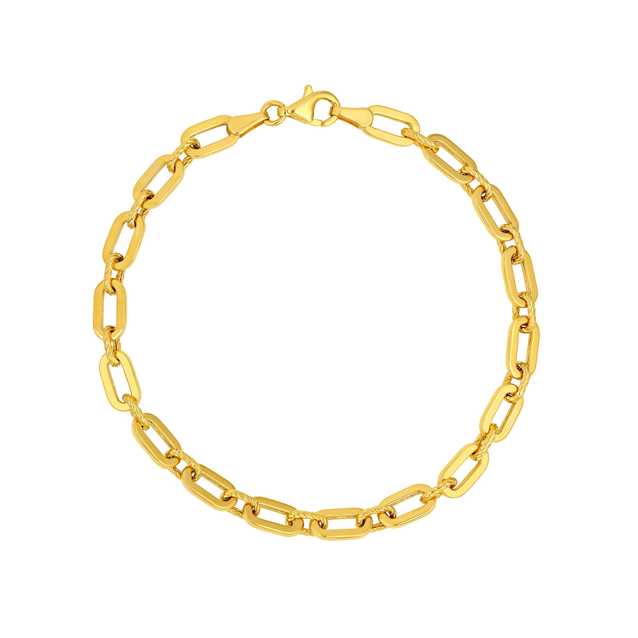 1+1 Twist & Polished Link Chain