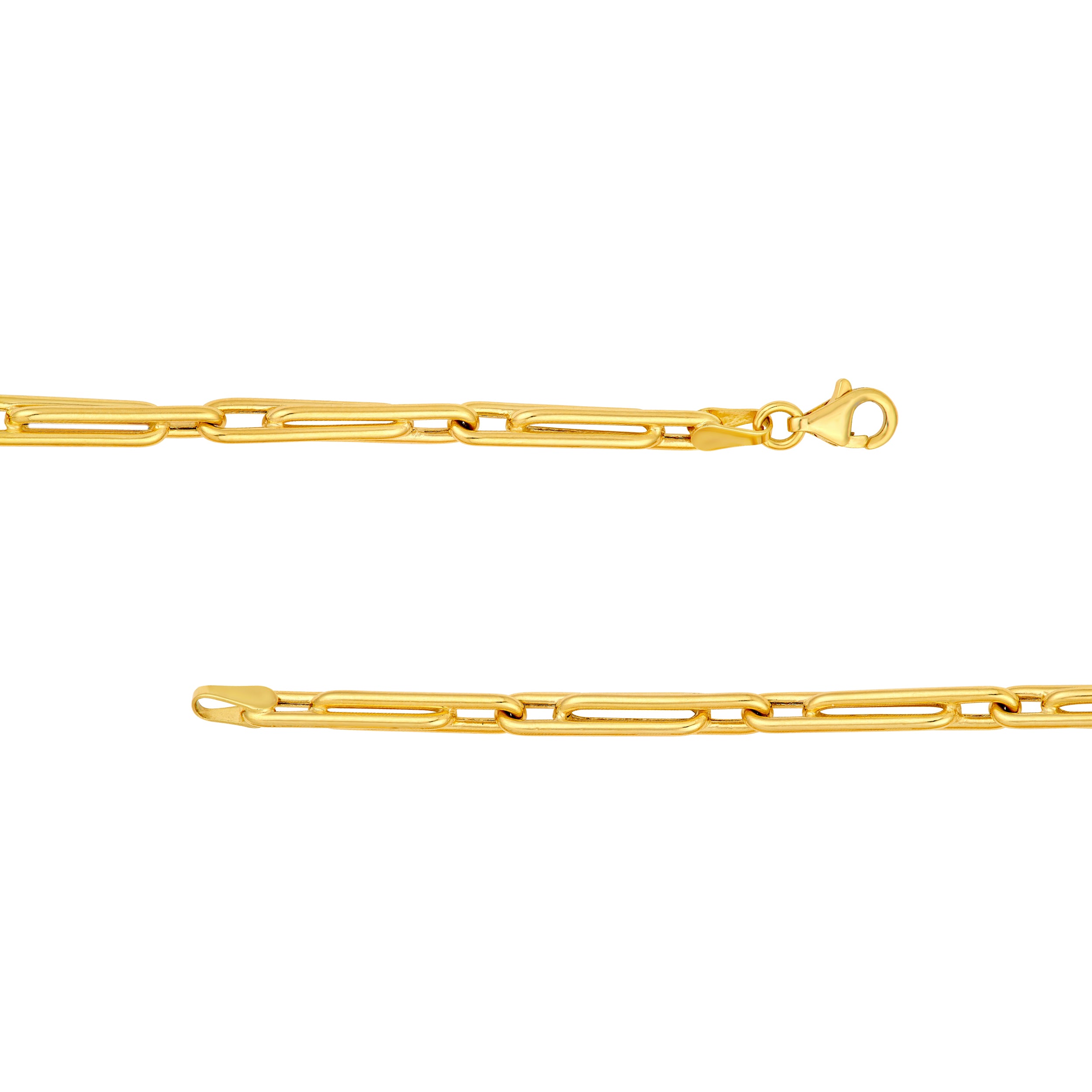3.70mm Interlocking Paper Clip Chain