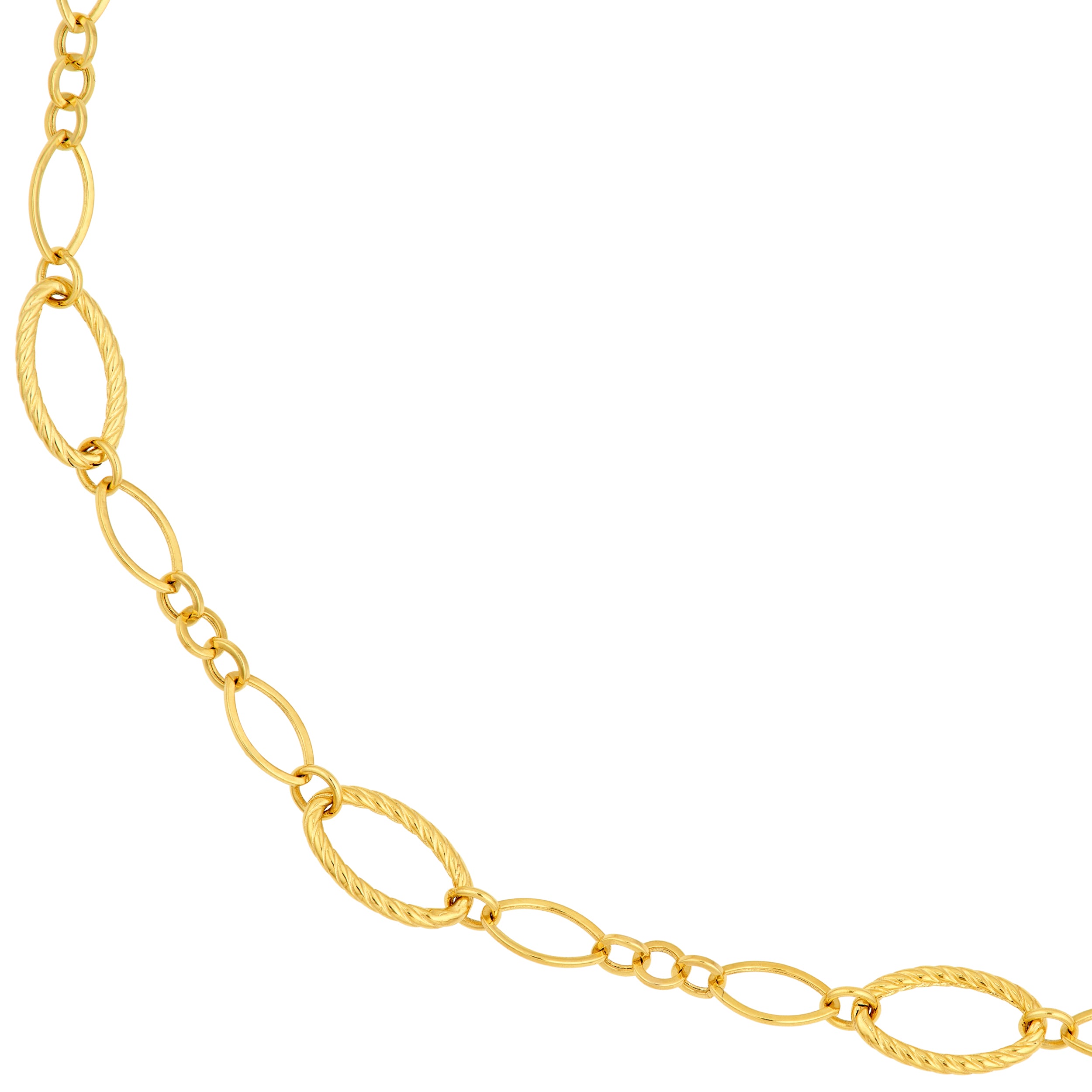 Oval Twisted & Polished Link Chain