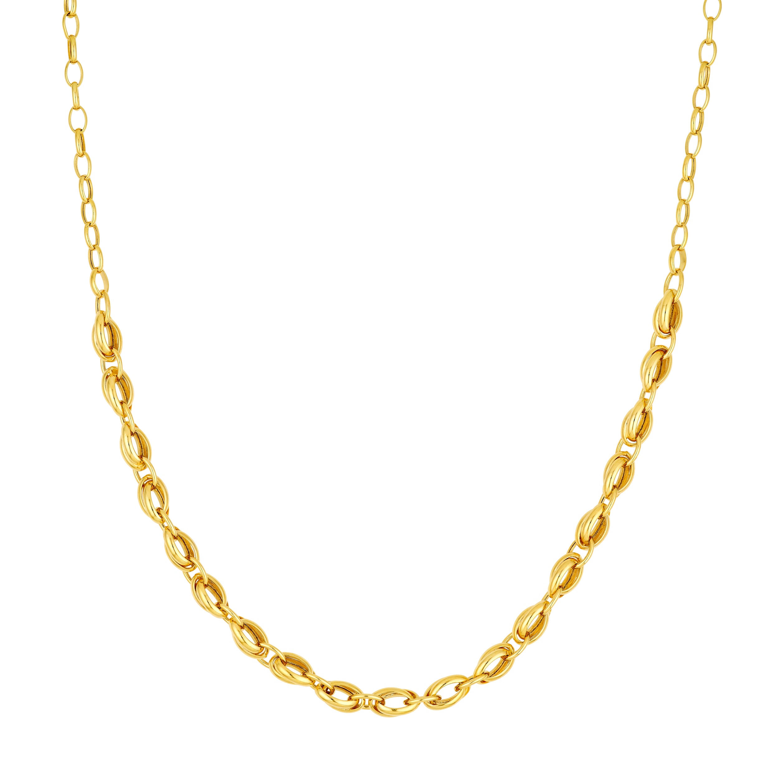 3.50mm Forzentina Oval Wrap Link Necklace