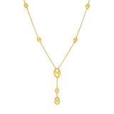 Puff Mariner Lariat Necklace