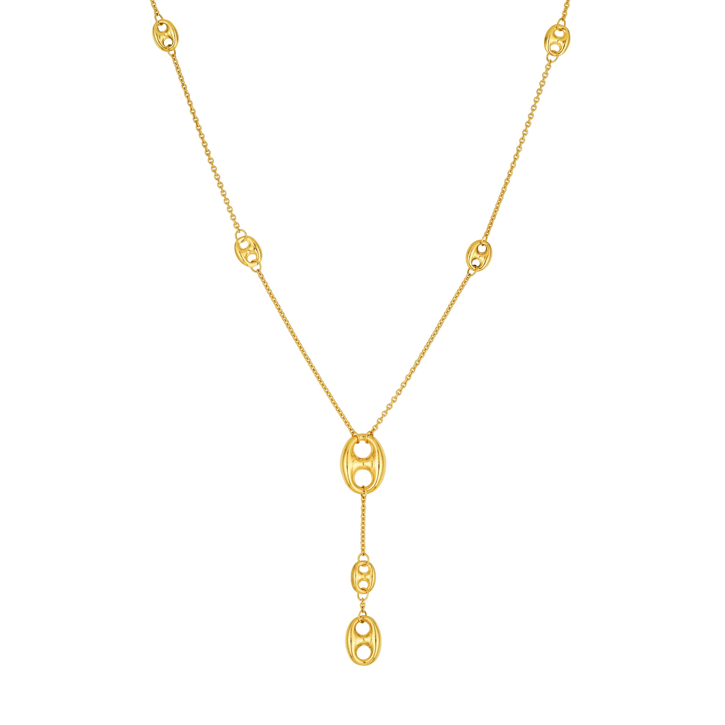 Puff Mariner Lariat Necklace