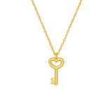 So You Heart Key Pendant Necklace
