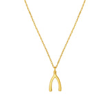 So You Wishbone Pendant Necklace