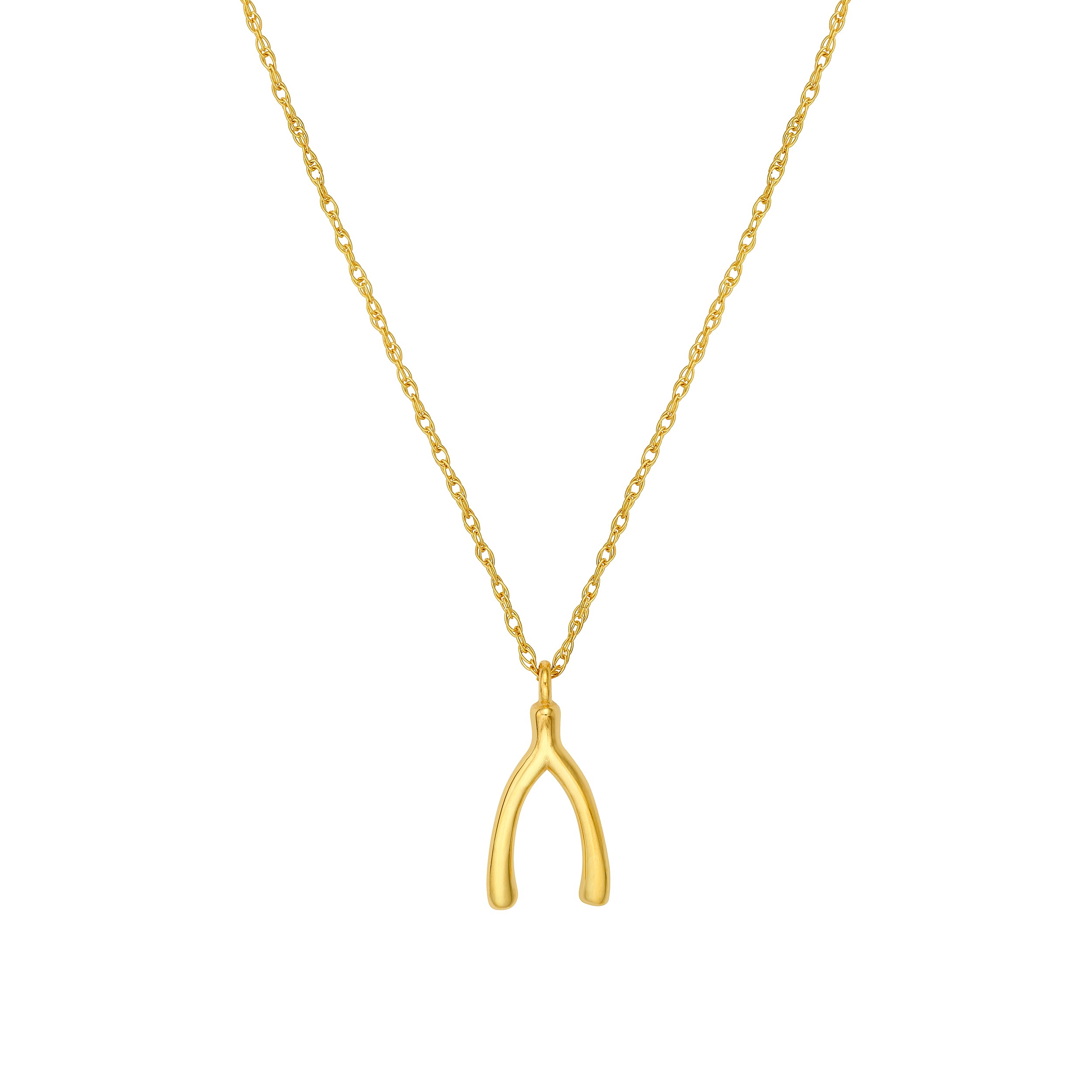 So You Wishbone Pendant Necklace