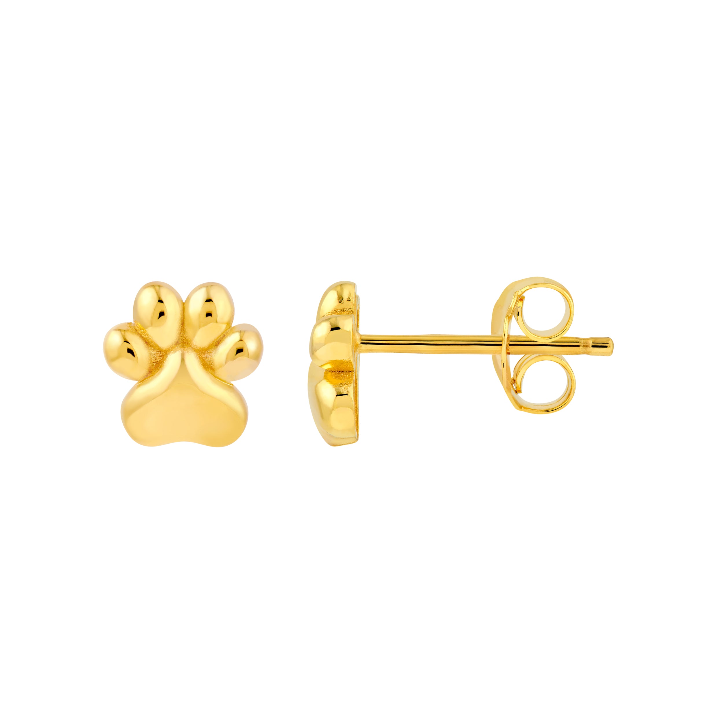Dog Paw Stud Earrings