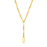 5+1 Round & Oval Lariat Necklace