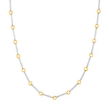Two-Tone Bar Round Link Chain