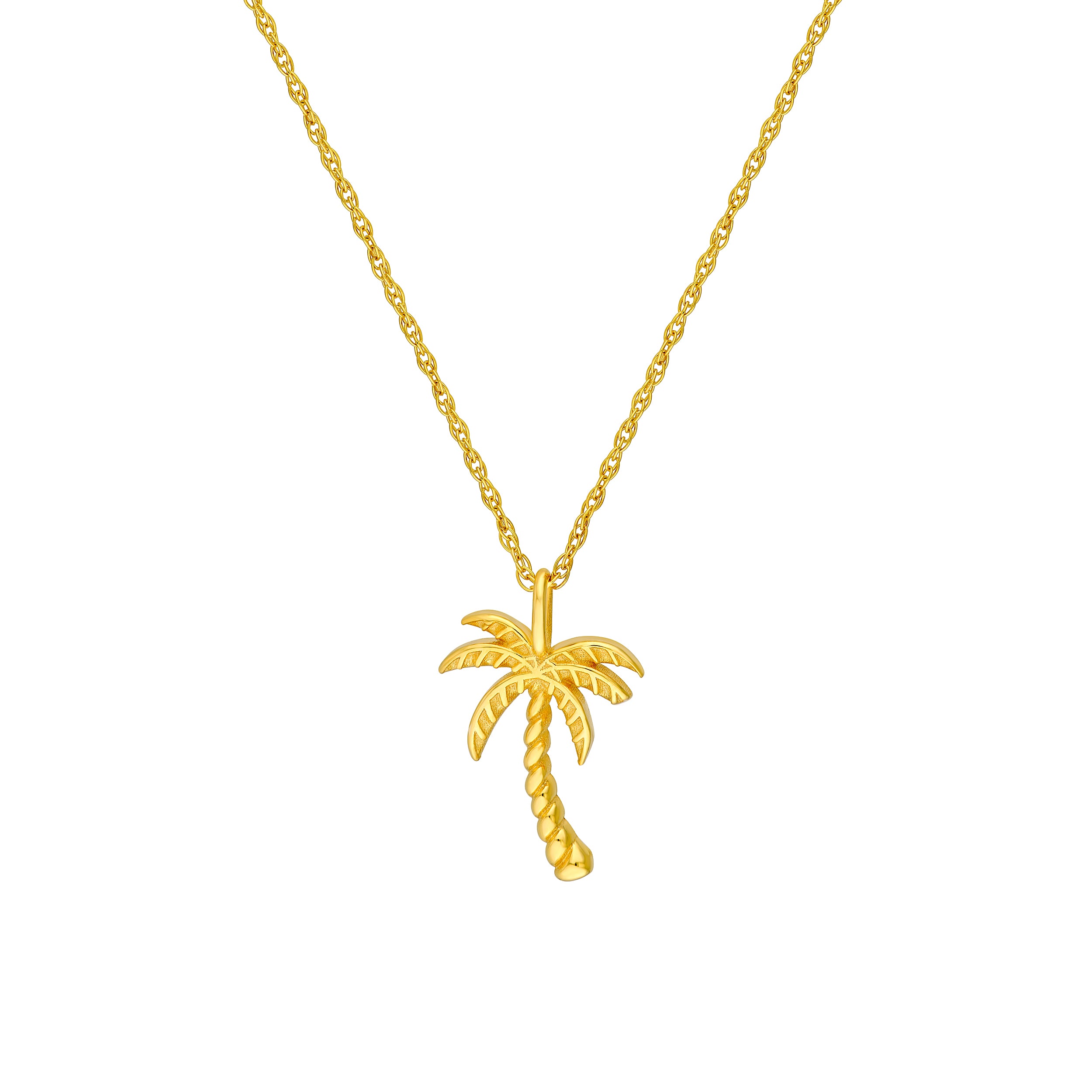 So You Palm Tree Pendant Necklace