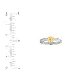 Two-Tone Triple Puff Knot Band Ring