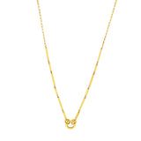 Bar Link Necklace with Push Lock