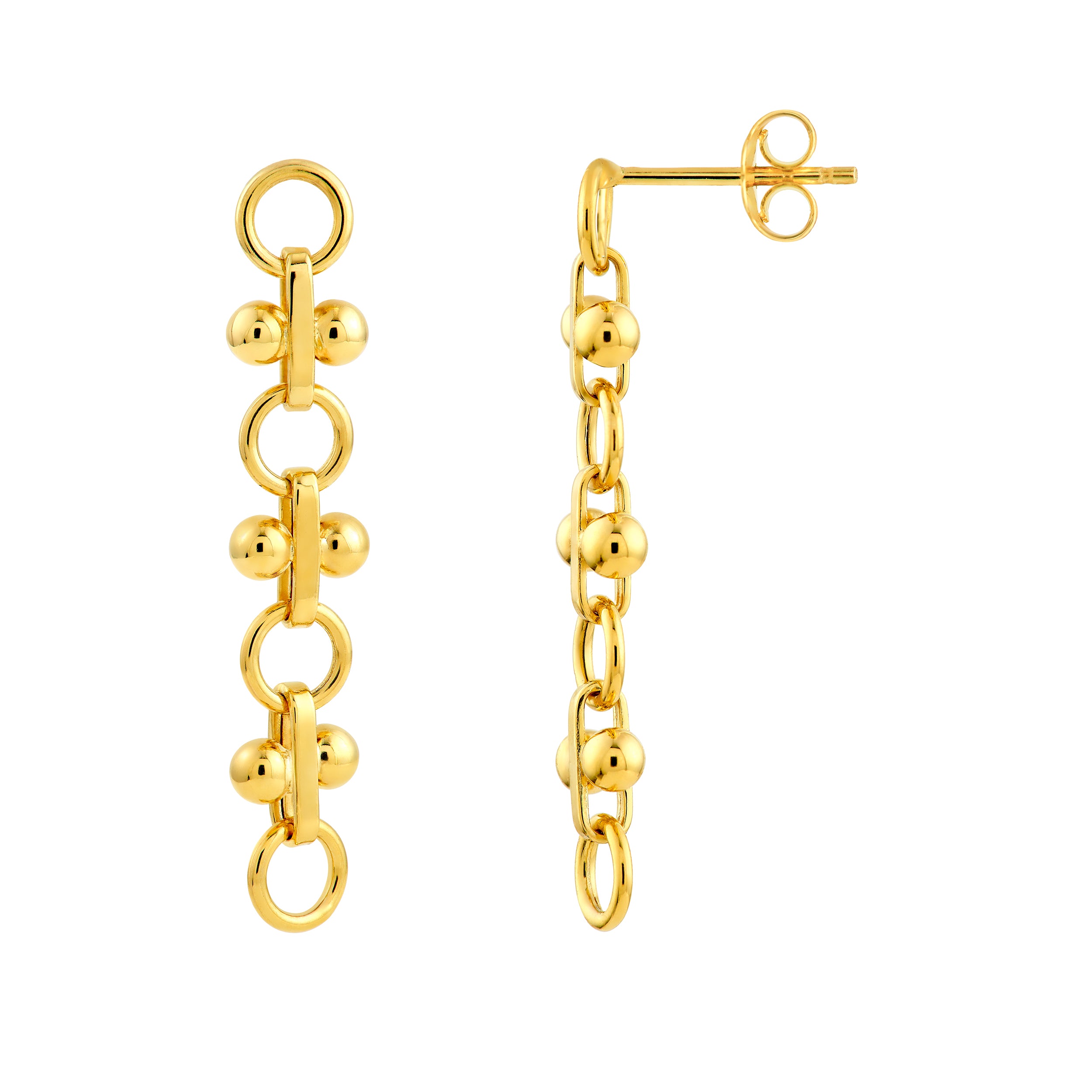 Bead & Bar Drop Earrings