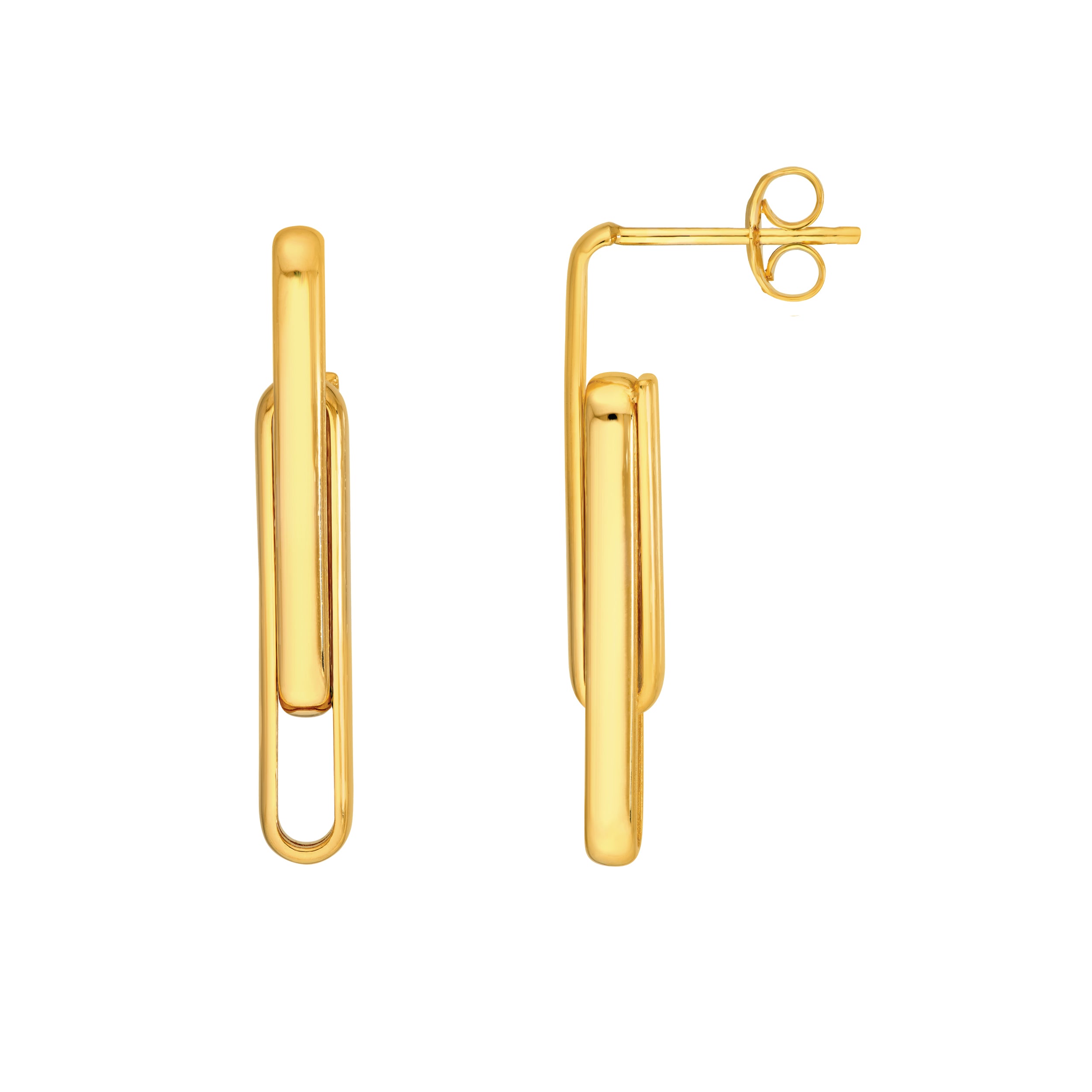 Interlocking Paper Clip Earrings