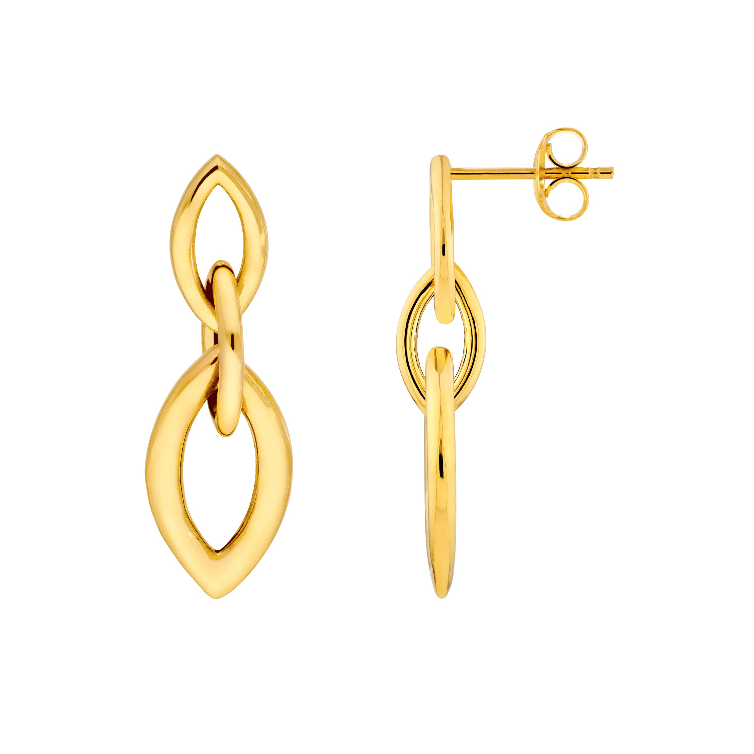 Marquise Trio Link Dangle Earrings