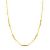 Interlocking Paper Clip Station Necklace