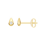 1/20tcw Dia Teardrop Stud Earrings