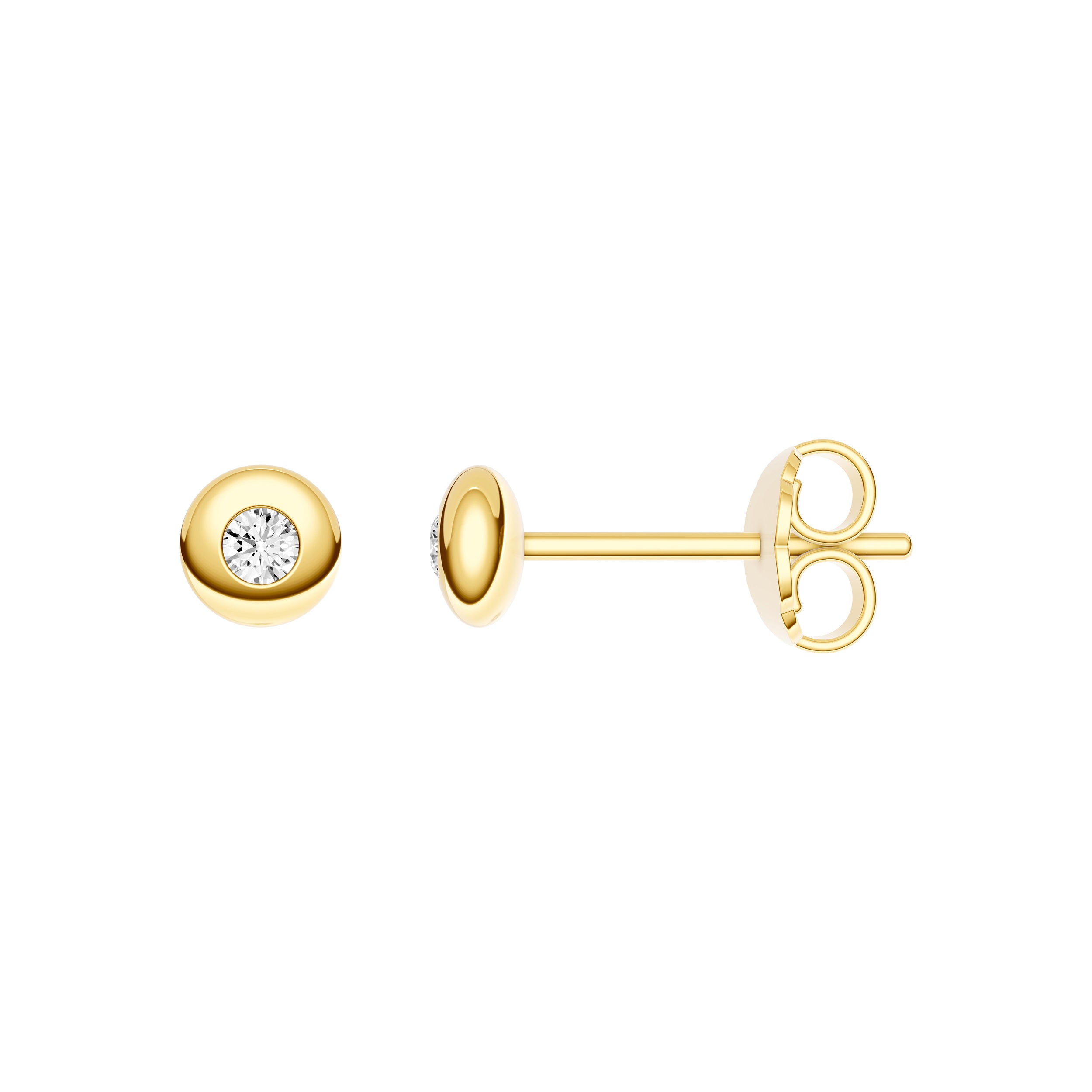 1/20tcw Diamond Round Stud Earrings