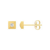 1/20tcw Diamond Frame Stud Earrings