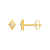 1/20tcw Diamond Kite Shape Stud Earrings