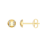 1/10tcw Diamond Baseball Stud Earrings