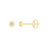 1/20tcw Diamond Sun Stud Earrings