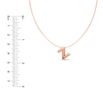 Puffy Bubble Initial ‘Z’ Necklace