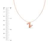 Puffy Bubble Initial ‘Z’ Necklace