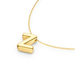 Puffy Bubble Initial ‘Z’ Necklace