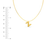 Puffy Bubble Initial ‘Z’ Necklace