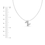 Puffy Bubble Initial ‘Z’ Necklace