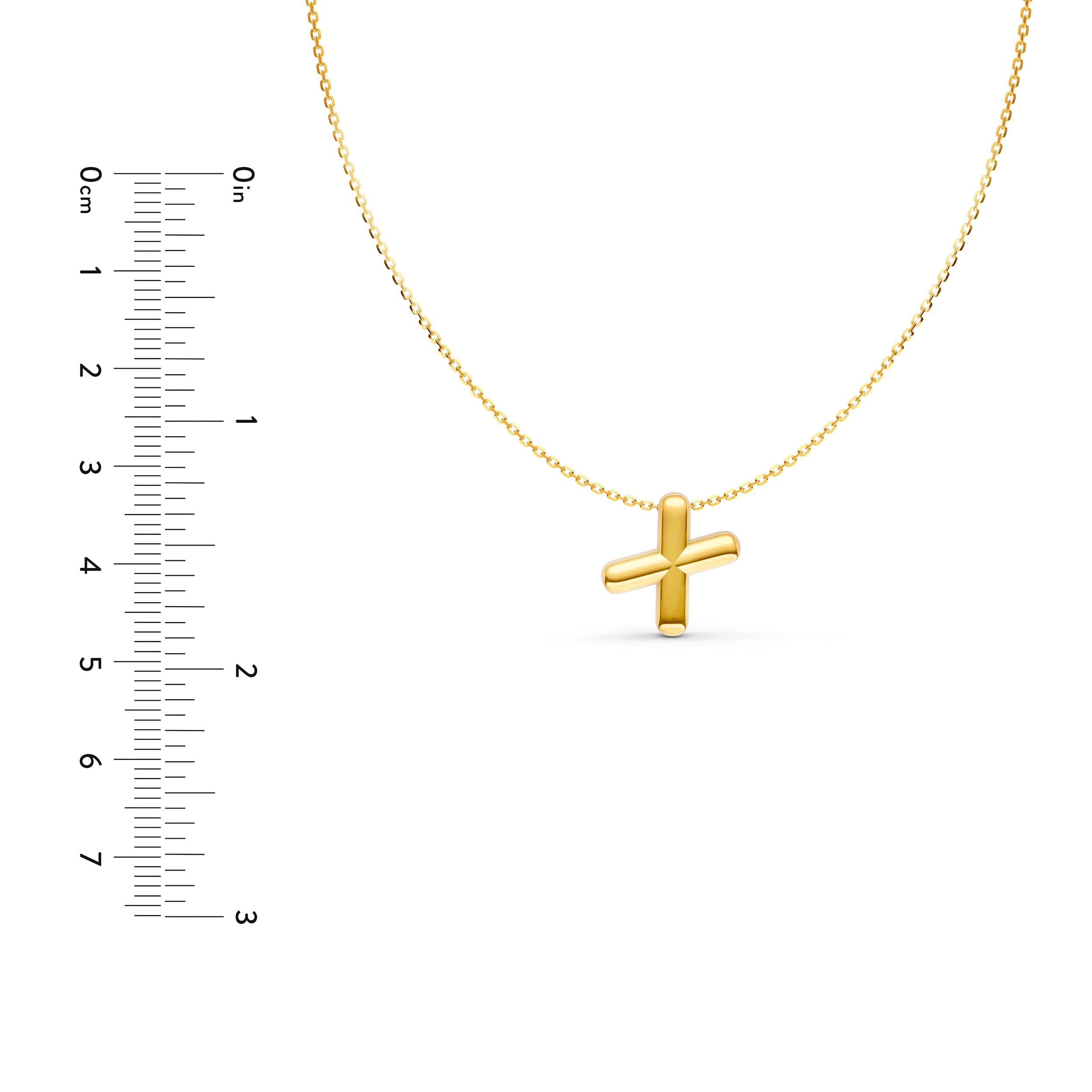 Puffy Bubble Initial ‘X’ Necklace