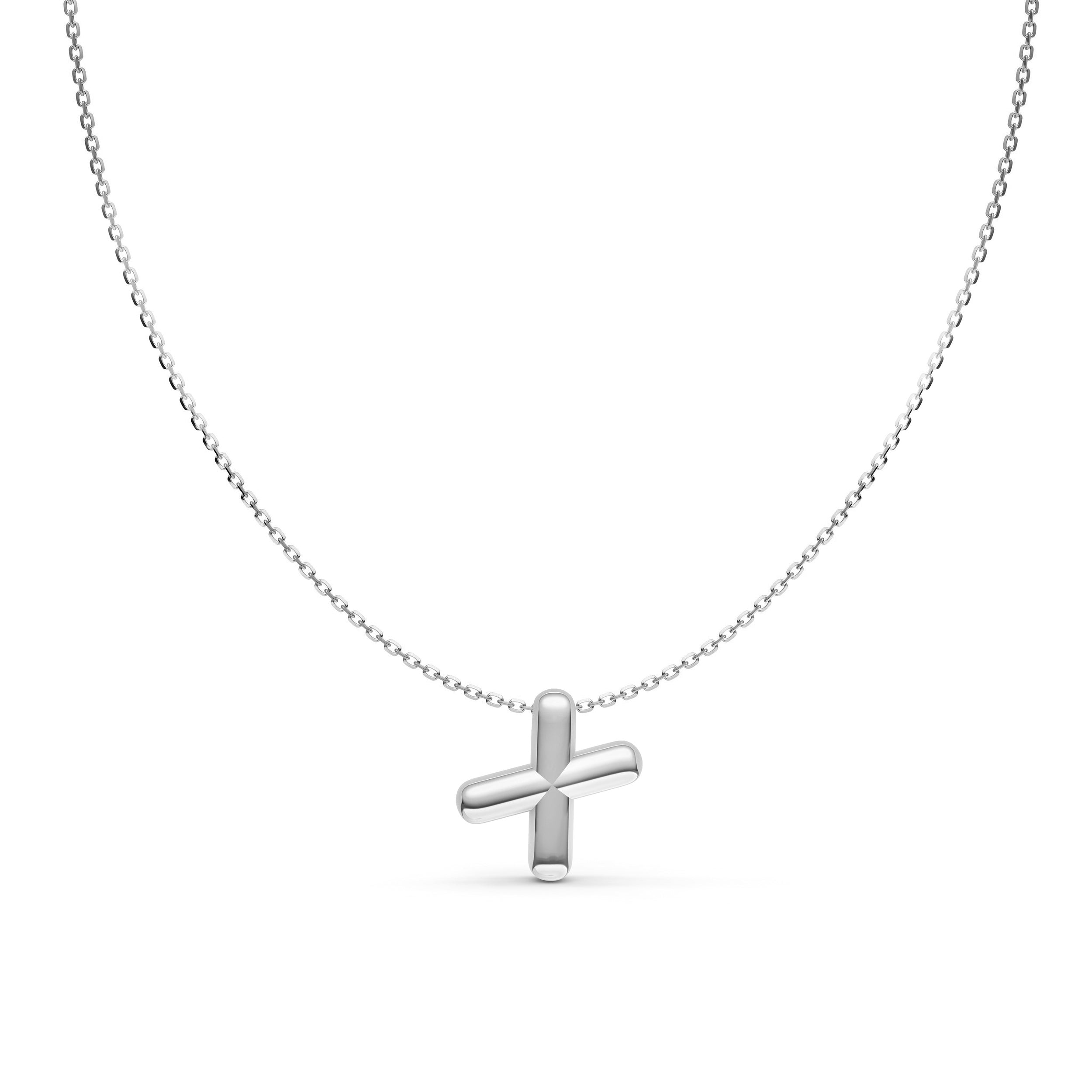 Puffy Bubble Initial ‘X’ Necklace