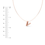 Puffy Bubble Initial ‘V’ Necklace