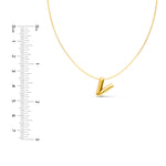 Puffy Bubble Initial ‘V’ Necklace